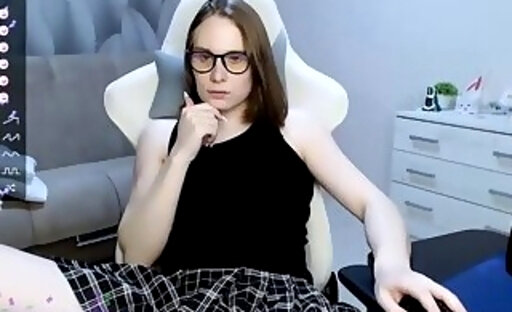 Eyeglass, Skirt and Small Tits Shows