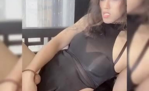 on her dress