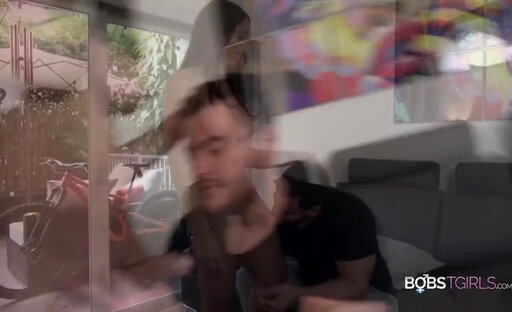 Sexy Couple Having Sex Couch