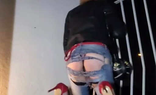 Fuck My Jean's?boul Déchiré En Exhib Au Passants. Ejac?15:01 Vanessabitchx Tranny Porn