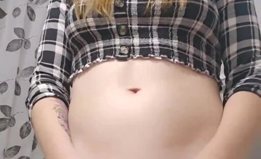 Hot (18+) Ts Teen shows off her Chasity cage