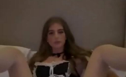 Shemale Trans Maid On Dildo (No Cum)