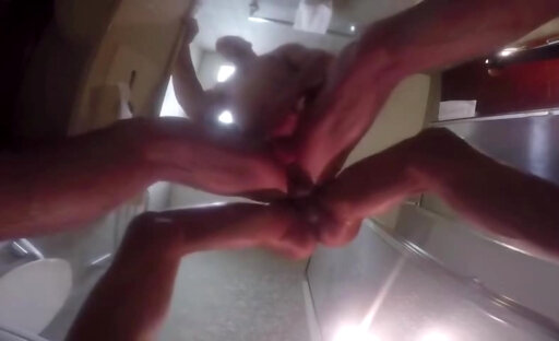 Ebony shemale breeding her bf in the shower