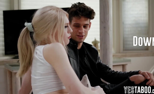 Shy shemale teen has a huge crush on her besties big dick stepbro