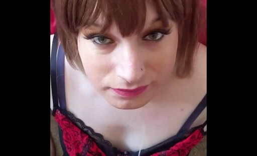 British tranny gets a MASSIVE facial