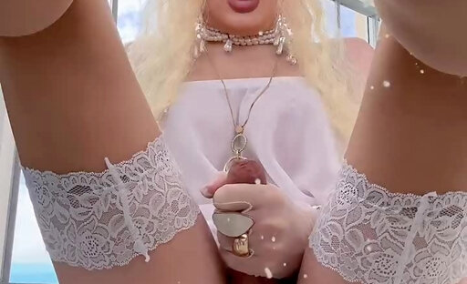 Iskra big dick shemale cock tgirl cum fetish