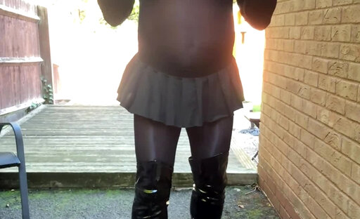 Kellycd2022 in black body stocking