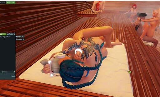 Jinx and MilenaTS at sauna