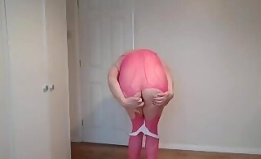 Pink basque and panties