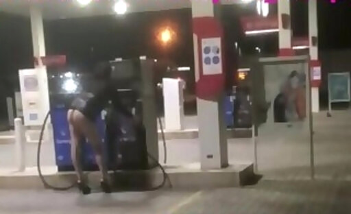 gas station slutwalk bottomless