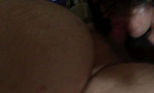 Sucking daddy off in sexy outfit
