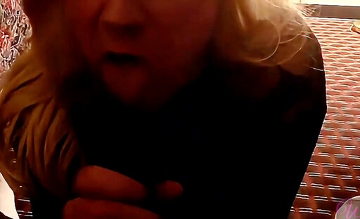 Crossdresser sucking on my Cock training that throat