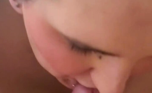 Shemale sucks dick and mounts up for a cowgirl ride to get anal bareback creampie