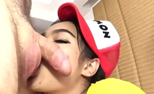Ladyboy Yoyo Gives Blowjob And Gets Ass Barebacked