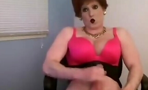 red head sissy jerkoff