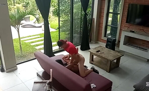 Trans Girl Colombiana Gets Fucked on the Tablet Ando Sofa Bed