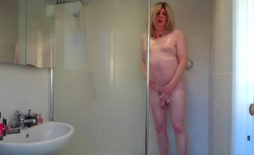 Undressing for you and taking a hot steamy shower