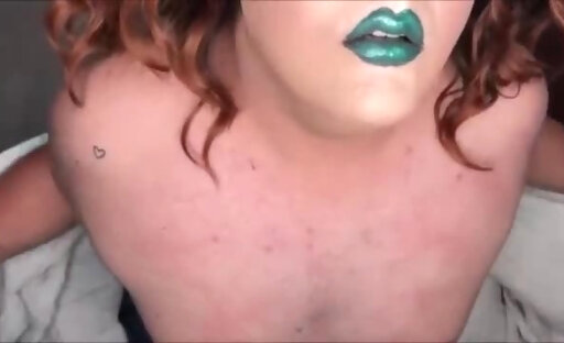 Chubby drag queen teases you