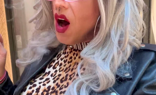Beautiful Blonde Marilyn Smoking Fetish Getting Ready Tease