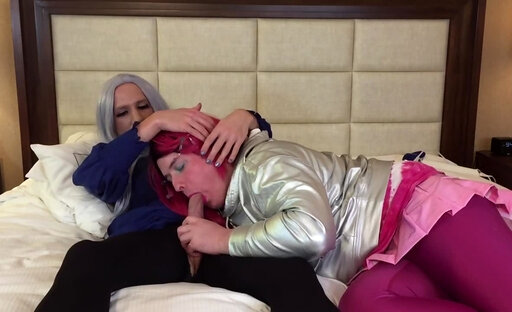 Very Pretty Crossdresser Fucking and Sucking Redhead Tgirl Raw - Compilation 3