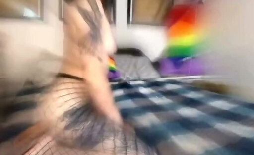 Very intense painal backshots for a sexy legs tranny