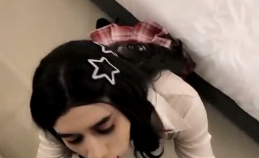 Crossdressers take turns having sex until they Cum in each other's mouths.