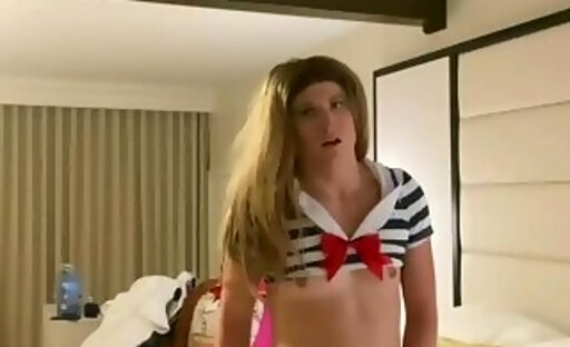 Creampie & ass to mouth with faggot Sailor