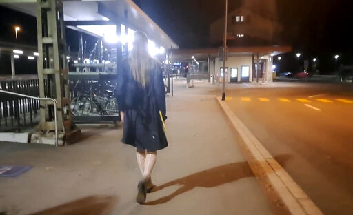 white net catsuit in public