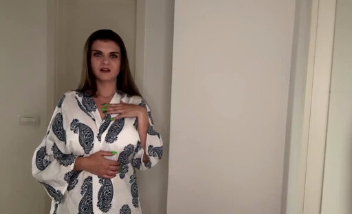 Massive Stepmother’s cock rubbing on clothes dryer while stepson watching
