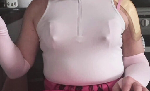 Showing my hard cock while smoking