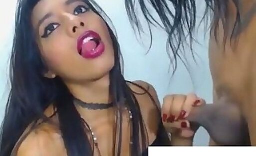 brazilian gets cock in her butt with lips