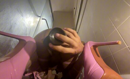 Sissy crossdresser dildo buttfuck