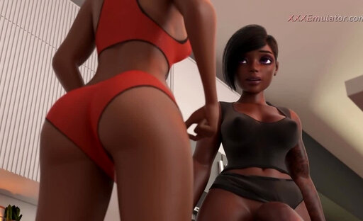 Hardcore Practice - Massive Anal Sex With Perv Ebony Milf - 3D Sexgame HQ