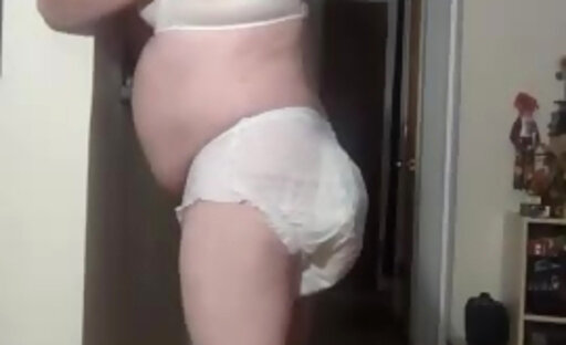 Pampers Gurl ABDL Diaper Sissy!