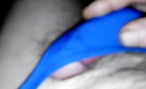 sperm in blue underwear