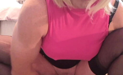 BBC dildo ride and sissygasm