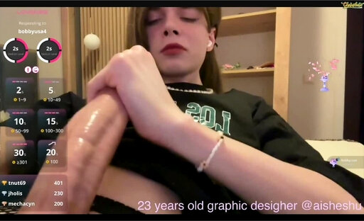 Femboy 1000and1nights cums at 10:37