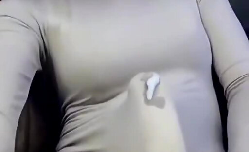 Big dick cums through dress