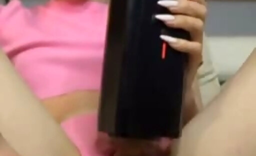 Playing with her Electric Cock Sucker 2