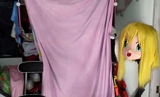 PVC Madoka Cosplay, Gagged and Humping Vibraitor Inflatable