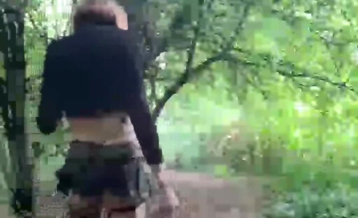 Offered to Caresses and Getting Pounded From Everywhere. Little Tease in the Forest.