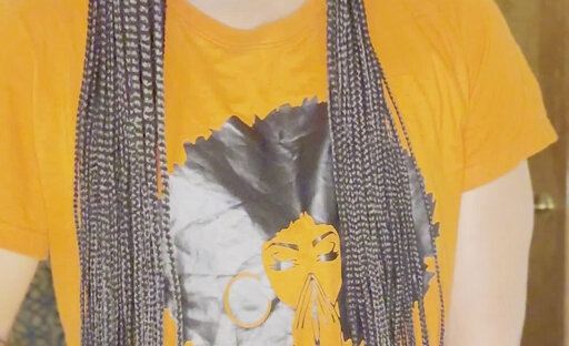 Femboy masturbates and cums