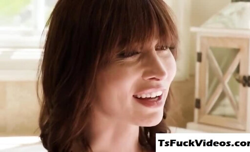 Busty tranny Korra Del Rio facefucks and barebacks her