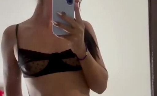 Big cock T girl teasing her fans