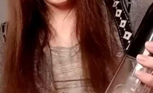 Playing with her Electric Cock Sucker