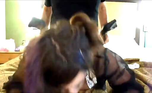 Slutty shemale having sex with a horny male