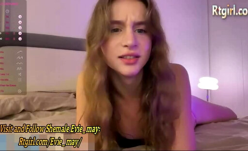 skinny teen trans brunette cutie with small boobs teases on webcam