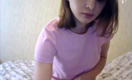 Cute Amateur Teen Shemal wanking her cock on webcam