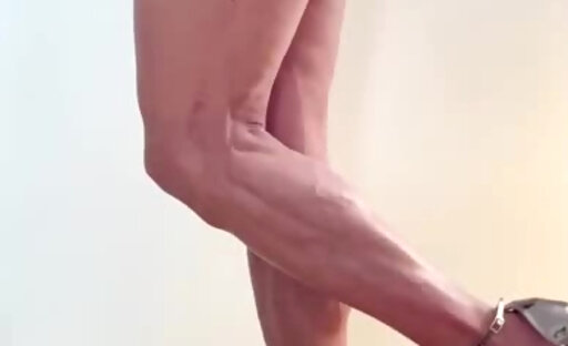 Sexy sissy legs in heels