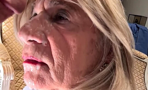 Facial for elderly crossdresser